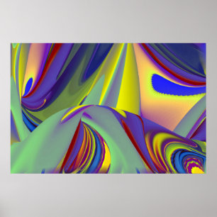 Die Magie des Sommers , Abstrakte 3D-Kunst Poster