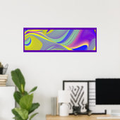Die Magie des Sommers , Abstrakte 3D-Kunst Poster (Heimbüro)