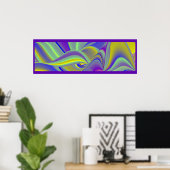 Die Magie des Sommers , Abstrakte 3D-Kunst Poster (Heimbüro)