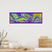 Die Magie des Sommers , Abstrakte 3D-Kunst Poster (Küche)