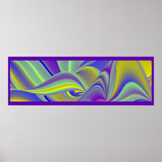 Die Magie des Sommers , Abstrakte 3D-Kunst Poster (Vorne)