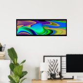 Die Magie des Sommers , Abstrakte 3D-Kunst Poster (Heimbüro)