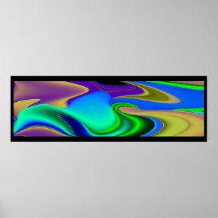 Die Magie des Sommers , Abstrakte 3D-Kunst Poster