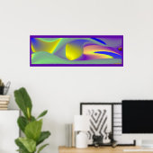 Die Magie des Sommers , Abstrakte 3D-Kunst Poster (Heimbüro)
