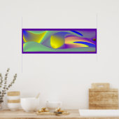 Die Magie des Sommers , Abstrakte 3D-Kunst Poster (Küche)