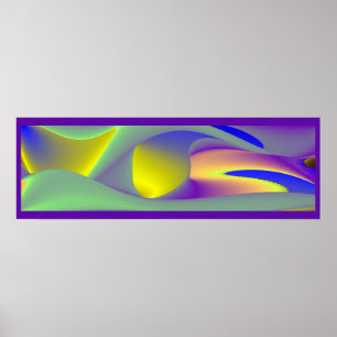 Die Magie des Sommers , Abstrakte 3D-Kunst Poster