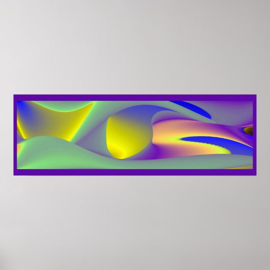 Die Magie des Sommers , Abstrakte 3D-Kunst Poster (Vorne)