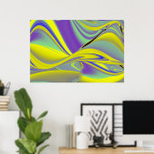 Die Magie des Sommers , Abstrakte 3D-Kunst Poster (Heimbüro)