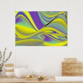 Die Magie des Sommers , Abstrakte 3D-Kunst Poster (Küche)