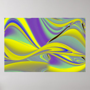 Die Magie des Sommers , Abstrakte 3D-Kunst Poster