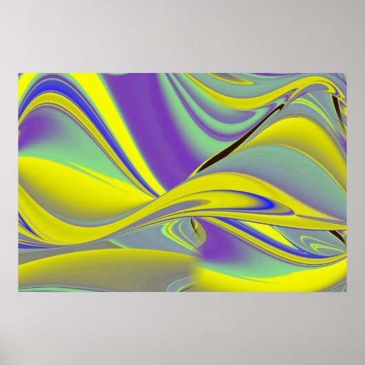 Die Magie des Sommers , Abstrakte 3D-Kunst Poster (Vorne)