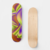 Die Magie des Sommers , Abstrakte 3D-Kunst Skateboard (Vorderseite)