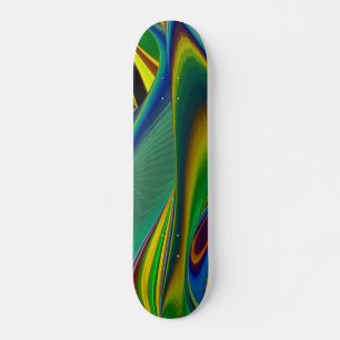 Die Magie des Sommers , Abstrakte 3D-Kunst Skateboard