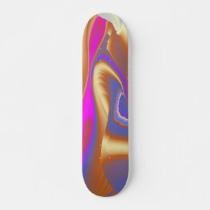 Die Magie des Sommers , Abstrakte 3D-Kunst Skateboard