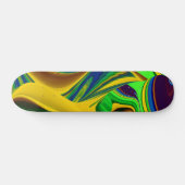 Die Magie des Sommers , Abstrakte 3D-Kunst Skateboard (Horizontal)