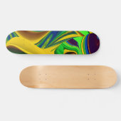 Die Magie des Sommers , Abstrakte 3D-Kunst Skateboard (Horizontal)
