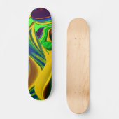 Die Magie des Sommers , Abstrakte 3D-Kunst Skateboard (Vorderseite)