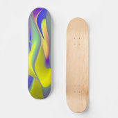 Die Magie des Sommers , Abstrakte 3D-Kunst Skateboard (Vorderseite)