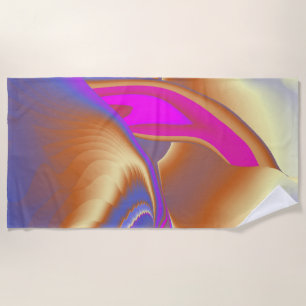 Die Magie des Sommers , Abstrakte 3D-Kunst Strandtuch