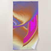 Die Magie des Sommers , Abstrakte 3D-Kunst Strandtuch (Vorderseite)