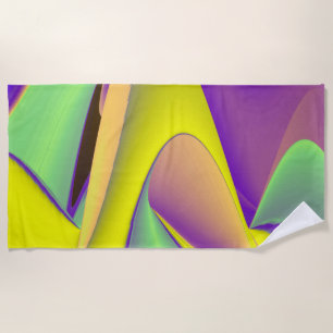 Die Magie des Sommers , Abstrakte 3D-Kunst Strandtuch