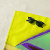 Die Magie des Sommers , Abstrakte 3D-Kunst Strandtuch (Beispiel)