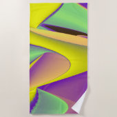 Die Magie des Sommers , Abstrakte 3D-Kunst Strandtuch (Vorderseite)