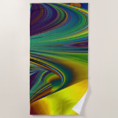 Die Magie des Sommers , Abstrakte 3D-Kunst Strandtuch (Vorderseite)