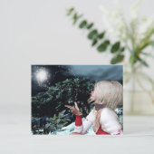 Die Magie des Winters Postkarte (Stehend Vorderseite)