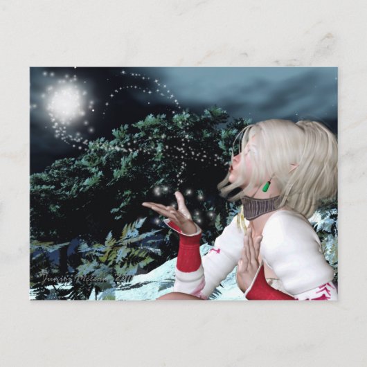 Die Magie des Winters Postkarte (Vorderseite)