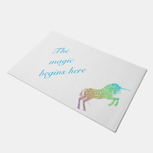 Die Magie fängt hier als Türmatte an (Schrägansicht)