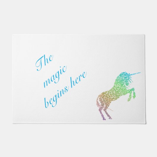 Die Magie fängt hier als Türmatte an (Vorderseite)