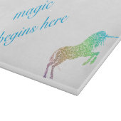 Die Magie fängt hier an Schneidebrett (Ecke)