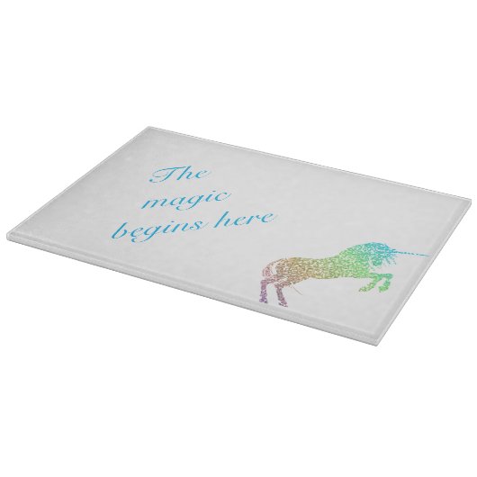 Die Magie fängt hier an Schneidebrett (Ecke)