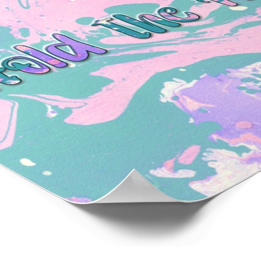 Die Magie halten Poster (Ecke)