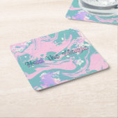 Die Magie halten Rechteckiger Pappuntersetzer (angewinkelt)