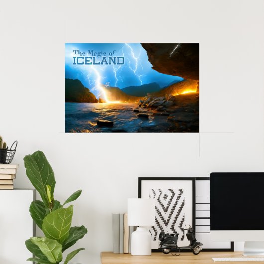 "Die Magie Islands" Poster (Heimbüro)