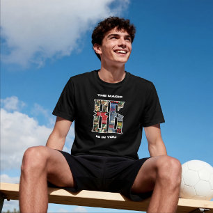 Die Magie Ist In Dir Inspirativer Patchwork Collag T-Shirt