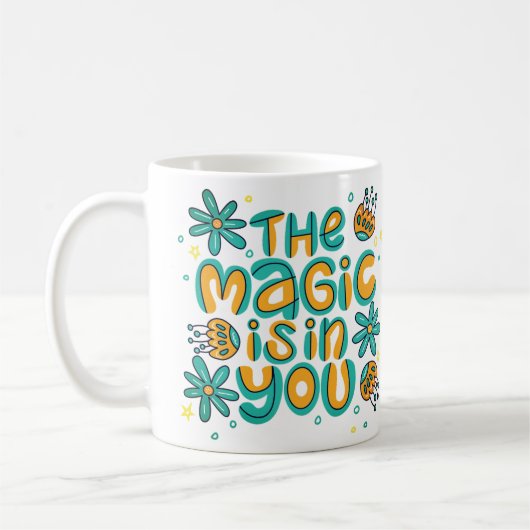 Die Magie liegt in deiner Combo-Tasse Kaffeetasse (Links)