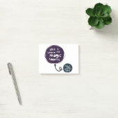 Die Magie passiert außerhalb Ihrer Komfortzone Post-it Klebezettel (Büro)