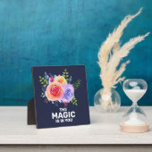 Die Magie steckt in einem inspirierenden Blumendes Fotoplatte (InSitu)