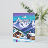 Die Magie von Val Thorens Postkarte (Stehend Vorderseite)