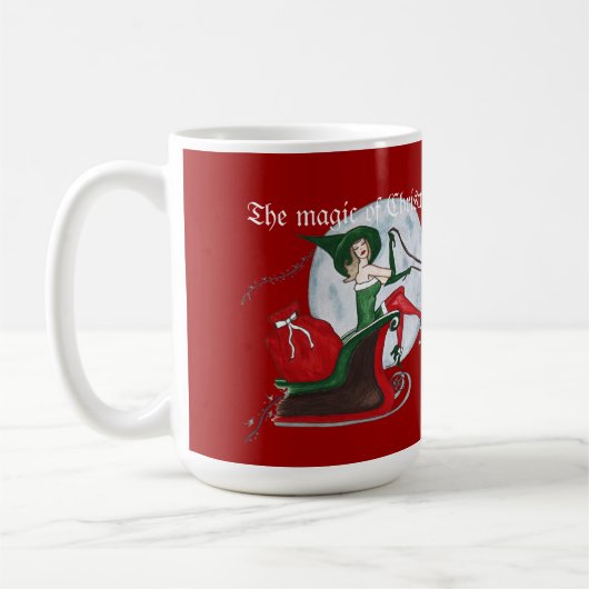 Die Magie von Weihnachten Kaffeetasse (Links)