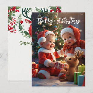 Die Magie von Weihnachten Mitteilungskarte