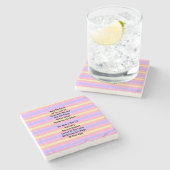 Die Magie widerspiegeln Steinuntersetzer (Seitenansicht)