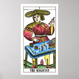 Die Magier-Tarot-Karte Poster