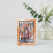 Die Magier-Tarot-Karte Visitenkarte (Stehend Vorderseite)