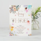 Die magische Blumenfrau-Prinzessin dreht drei Woch Einladung (Stehend Vorderseite)