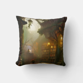 Die magische Buchhandlung Fantasy Art Kissen