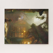 Die magische Buchhandlung Fantasy Art Puzzle (Horizontal)